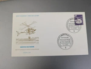 Berlin FDC MiNr. 497 Industrie und Technik Rettungs-Hubschrauber MBB BO 105 - Bild 1 von 1