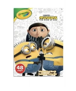 Crayola Minions Rise of Gru Coloring Book - 48 Pages, New Home School Art Fun - Picture 1 of 1