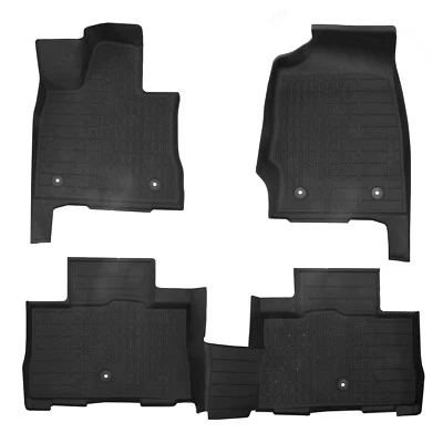 NEW OEM 20-24 Lincoln Aviator All-Weather Floor Liner Mat Set Rubber Tray BLACK - Image 1 of 4