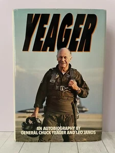 Yeager An Autobiography by General Chuck Yeager - HC/DJ 1985 1st Ed, 1st Print - Picture 1 of 11