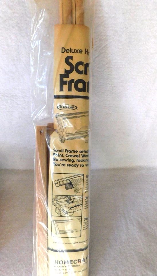 Homecrafters Needlework Scroll Frame H612 6 X 12 Cross Stitch Crewel Embroidery