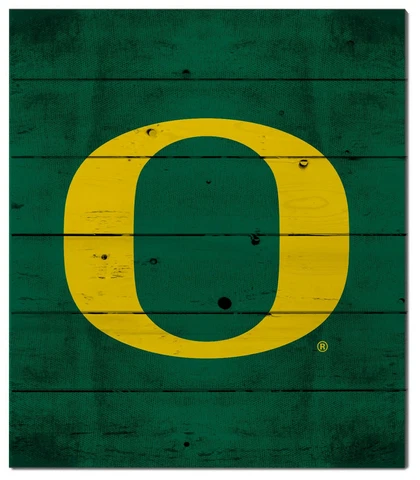 KH Sports Fan 12"x13" Oregon Ducks Pallet Pride Collage Logo Plaque Cover