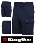 King Gee -2 Pack-mens Tradies Utility Stretch Cargo Shorts- Straight Fit- K69870