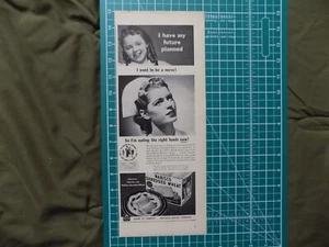 1943/2 Impresión Nabisco Triturado Wheat Nurse Segunda Guerra Mundial - Imagen 1 de 1