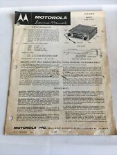 Motorola Service Manual Under dash Car Auto Radio Models 310X 311X Vintage