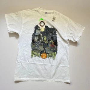 New 1999 Vintage Big Dogs Halloween Glow in the Dark T Shirt Mens Sz L Deadstock - Picture 1 of 3