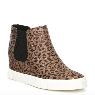 NUEVO EN CAJA GB Kick Off Cheetah Print Doble Gore Zapatillas Cuña - Talla 10 Foto 1 de 4