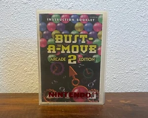 Bust-A-Move 2 Arcade Edition N64 Cartridge Manual & Nintendo 64 Plastic Case - Picture 1 of 8