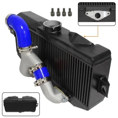 Top Mount Intercooler Kit Y Pipe For Subaru 02-07 WRX STI EJ20 EJ25 GD GG Blue - Image 1 of 4