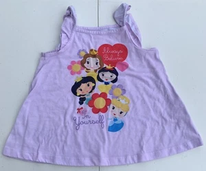 Disney Princesses Pajamas Tank Top & Shorts Set Loose Fit Pink Size 9/10 - Picture 1 of 8