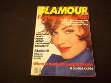 1992 AUGUST GLAMOUR MAGAZINE - AMBER VALLETTA - FASHION SUPER MODELS - O 1099