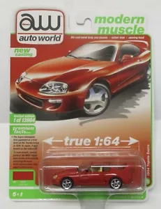2021 AUTO WORLD PREMIUM 1994 TOYOTA SUPRA SUPER RED NUOVO CASTING - Foto 1 di 1