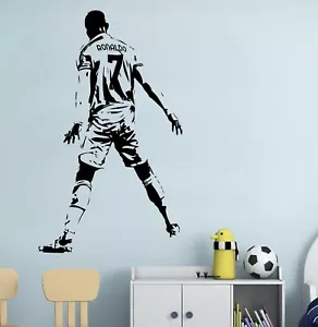 RONALDO WALL ART STICKER DECAL FOOTBALL - Picture 1 of 5