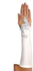 Brauthandschuhe Handschuhe fingerlose Armstulpen Hochzeit Blüten Strass