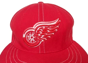 Size 7 3/8 - *VINTAGE* Detroit Red Wings Hat NHL Zypher Fitted Hockey *RARE* - Picture 1 of 9