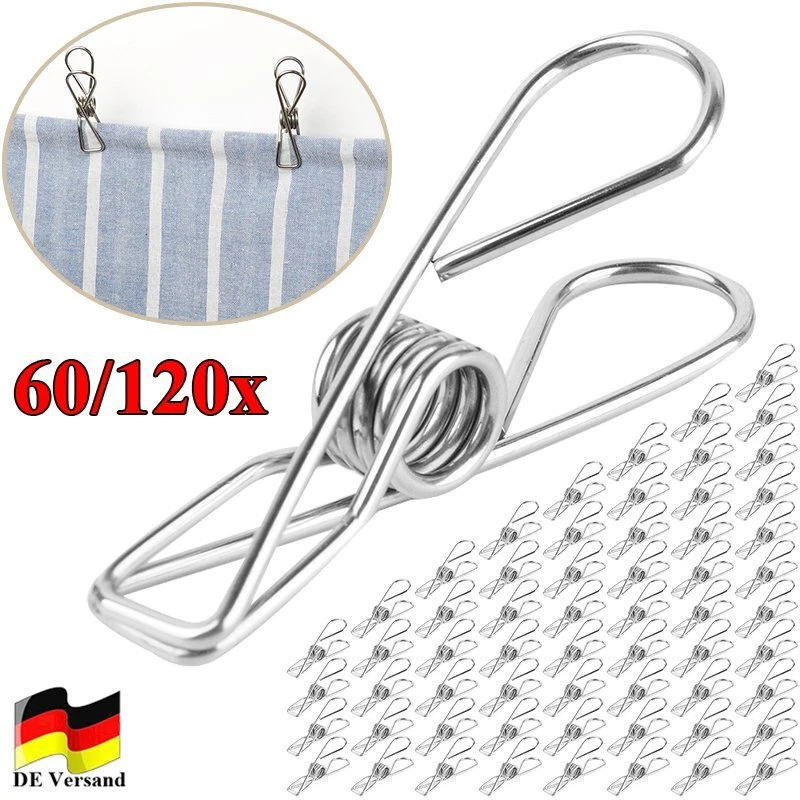 5five 16er Set Edelstahl-Wäscheklammern - Rostfrei & Langlebig