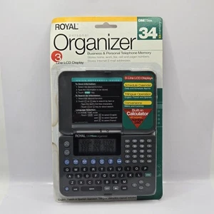 Royal Personal Organizer Business LCD Display Electronic DM75ex Vintage - Photo 1 sur 15