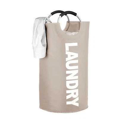 Cesta de lavandería grande 90L, cesta de ropa sucia impermeable para lavandería plegable Foto 1 de 4