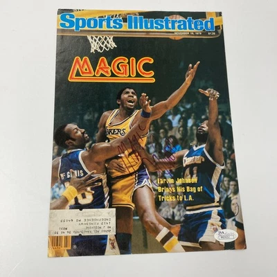 Magic Johnson Signed Vintage 1979 Sports Illustrated Cover JSA COA - Image 1 of 4