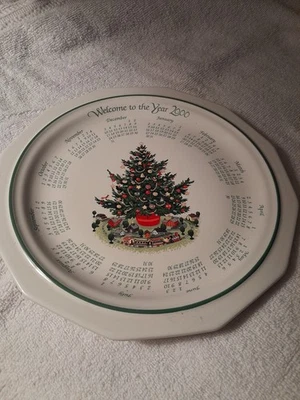 Pfaltzgraff Christmas Heritage 2000 Millennium Calender Plate - Excellent Condit - Image 1 of 3