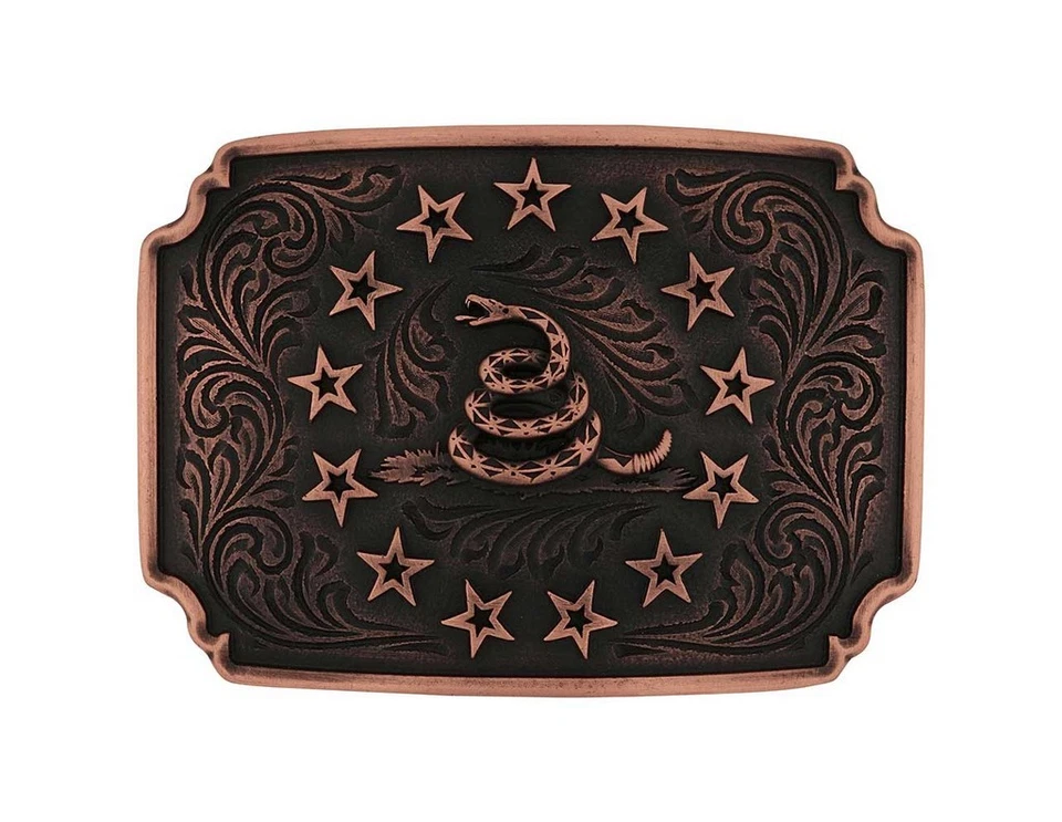Montana Silversmiths Belt Buckle The Founders Gadsden Rose Gold A1009 - Image 1 of 1