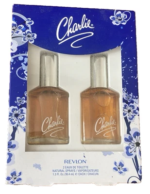 De colección Revlon Charlie Eau de Toilette Colonia Spray Stock Muerto 1.3 OZ Caja de 2 Foto 1 de 4