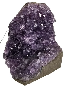 AMETHYSTDRUSE NATUR AMETHYST FEINE KRISTALLE EDELSTEIN GEODE BERGKRISTALL QUARZ - Bild 1 von 3