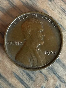 1927-P LINCOLN WHEAT CENT PENNY, BRILLIANT UNCIRCULATED (BU) CONDITION - Picture 1 of 2