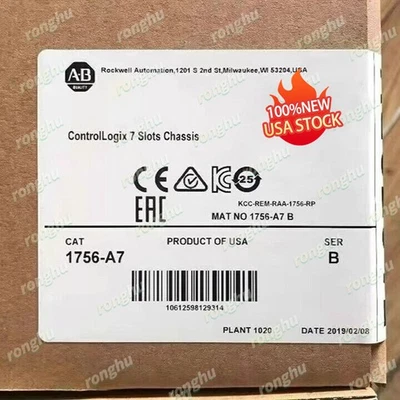 Allen Bradley 1756-A7 SER B ControlLogix 7 Slots Chassis 1756A7 Factory Sealed - Image 1 of 3