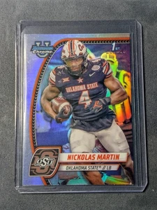 Nickolas Martin 2024 Bowman University Refractor 1st Bowman Oklahoma State - Picture 1 of 2