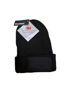 Para Hombres Beechfield 3M Thinsulate Tejido Gorro Invierno Cálido Talla Única Negro Nuevo - Imagen 1 de 2