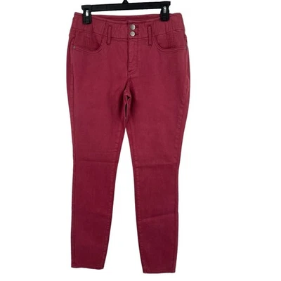  Jeans NYDJ Ami skinny vermelho tamanho 6 - Imagem 1 de 4