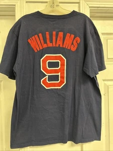 Boston Red Sox Ted Williams #9 MLB Blu T-Shirt Uomo L/XL GUC - Foto 1 di 7