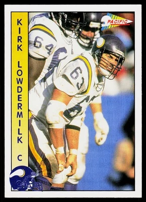 Kirk Lowdermilk, 1992 Pacific, #510, Minnesota Vikings, - Image 1 of 2