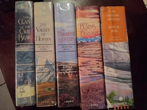 5 BOOK Earth's Children Series, HC, 1980-2002, 4 First Ed, VG to like new cond - Picture 1 of 13