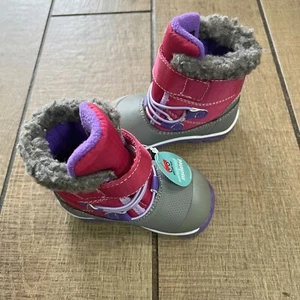 NWT See Kai Run Sam Waterproof Insulated Boots Girls Shoes Kids Toddler Size 5 - Picture 1 of 6