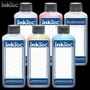6 x 200 ml inchiostro Inktec® per Canon PGI550 CLI551 iP8750 MG6350 MG7150 - Foto 1 di 4