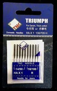 "TNC" Sewing Machine Needles Universal 130/705H (HAx1) Denim/Jean 10/Pack - Picture 1 of 1