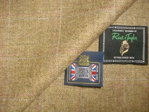 Reid & Taylor WOLLE (95%) & LEINEN (5%) JACKENSTOFF MADE IN SCHOTTLAND =2,05m. - Bild 1 von 12