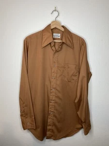 Mervins Mark V Leisure Button Up Pocket Long sleeve Pit23 Length29Shirt 60s-70s - Picture 1 of 6