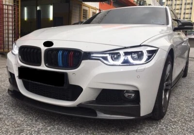 Alerón de parachoques labio cenefa divisor carbono para BMW Serie 3 F30 F31 M Sport 12-18 Foto 1 de 4