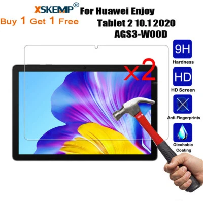2X Premium Genuine Tempered Glass Film Screen Protector Cover For Huawei Tablets - Image 1 of 4