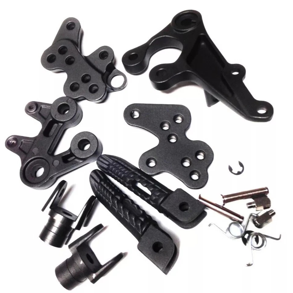 Soporte estriberas delanteras negro para Suzuki GSXR1000 2005-2008 2006 2007 Foto 1 de 4