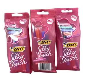 BIC SILKY TOUCH Razors for Women 10ct ( 3 pack ) 30 Razors Total pink - Picture 1 of 1