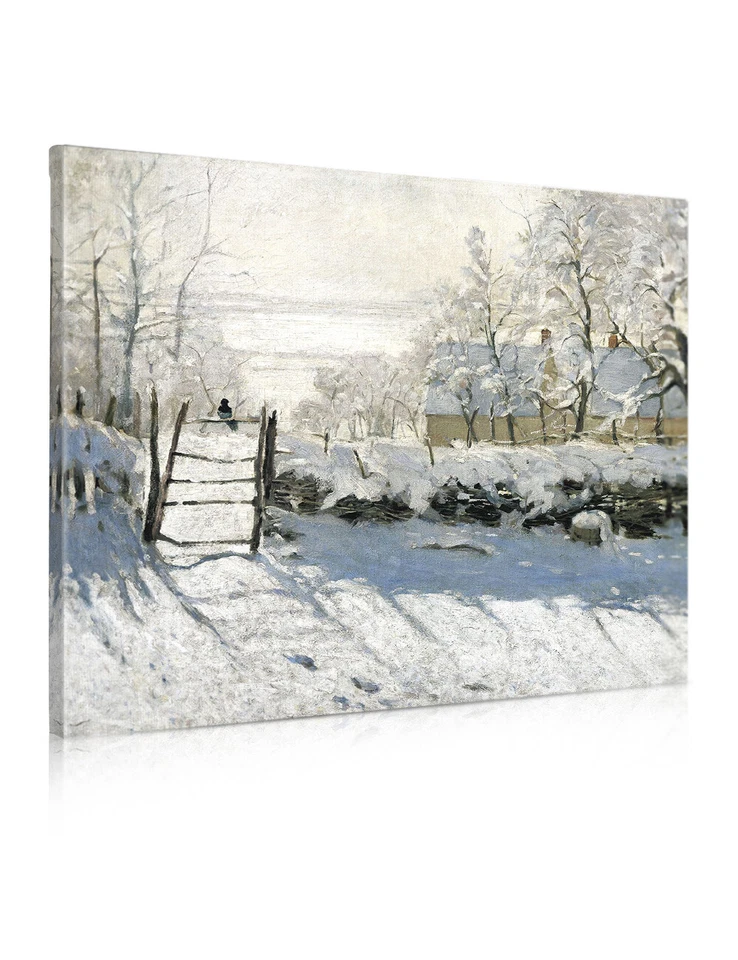 DECORARTS The Magpie by Claude Monet Giclee Prints Canvas Art Print Wall Art - Image 1 of 1