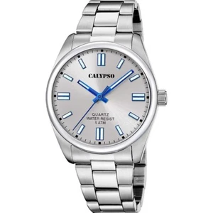 Reloj Calypso basic hombre K5862/2 esfera plateada brazalete acero - Imagen 1 de 1