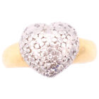 Star Jewelry Pt900xk18yg/D0.75 Heart Melee Diamonds Ring