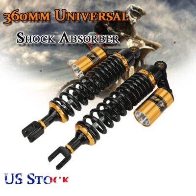 Amortecedores traseiros suspensão a ar 14,17" 360mm para motocicleta Honda Yamaha BMW - Imagem 1 de 4