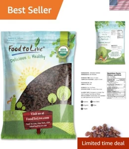 California Organic Raisins, 12 Pounds – Thompson Seedless Select, Sun-Dried, ... - Picture 1 of 8
