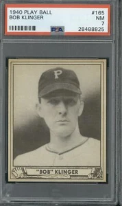 1940 Play Ball #165 Bob Klinger Superman Back PSA 7 - Picture 1 of 2